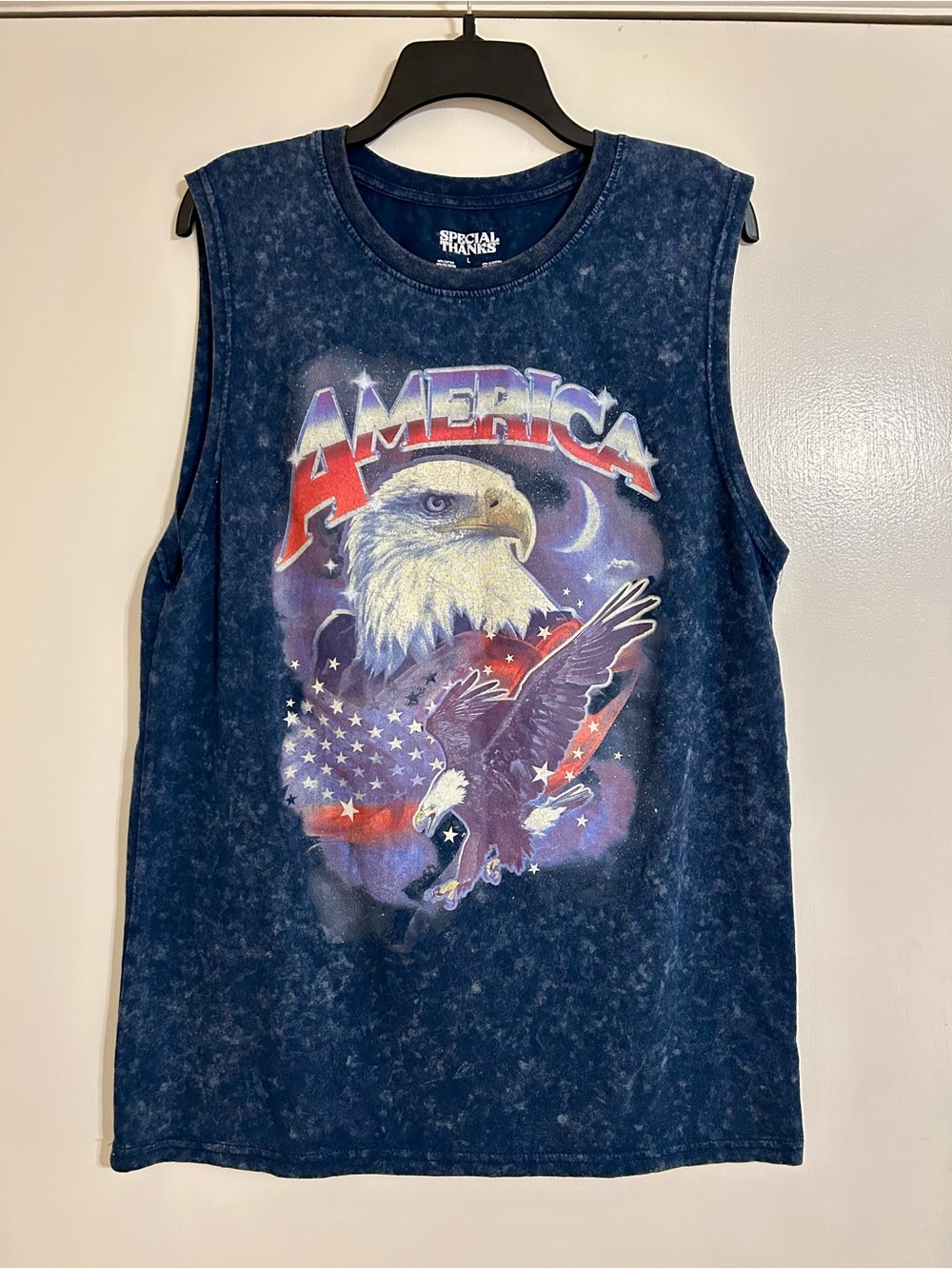 'America' Eagle Graphic Tank Top